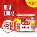 BOOST Original Meal Replacement Variety Pack, 24 Bottles