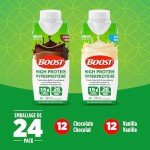 Boost Protein Meal Replacement Drink - Chocolate & Vanilla 24 Pack