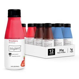 Soylent Vegan Protein Meal Replacement Shake, Neapolitan