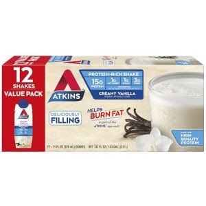 Atkins French Vanilla Ready to Drink Shake, 12 Count