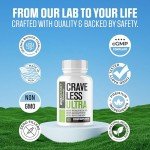Crave Less Ultra Appetite Suppressant Pills - 30 Servings
