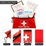 Compact Emergency First Aid Kit - 166 Supplies