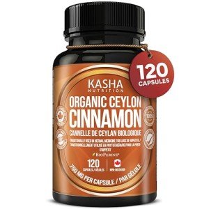 Organic Ceylon Cinnamon with Bioperine - 120 Capsules