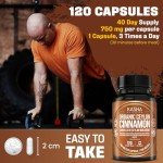 Organic Ceylon Cinnamon with Bioperine - 120 Capsules
