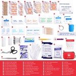 263-Piece Waterproof First Aid Kit for All Uses