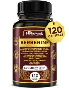 Nutravonic Organic Berberine 1000mg - 120 Capsules