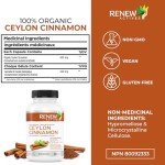 Ceylon Cinnamon Capsules for Digestive Health - 60 Veggie