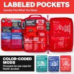 SurviveX Large First Aid Kit for Travel and Outdoor