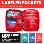 SurviveX Compact First Aid Kit for Outdoor Adventures