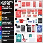 SurviveX Compact First Aid Kit for Outdoor Adventures