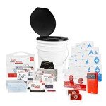 Portable Emergency Toilet Survival Kit for 2-4 People