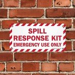 Emergency Spill Response Kit Sign - 5"x10