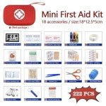 Comprehensive First Aid & Survival Kit with 222 Items
