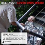 Emergency Mylar Survival Blankets - 4-Pack