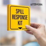 Sutter Spill Kit Wall Sign - Pack of 2