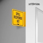 Sutter Spill Kit Wall Sign - Pack of 2