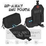 Tactical MOLLE Trauma Kit with Quick Release Pouch
