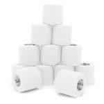 Self-Adhesive Bandage Wrap - 12 Rolls, 2"x5 Yds