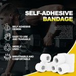 Self-Adhesive Bandage Wrap - 12 Rolls, 2"x5 Yds