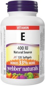 Vitamin E 400 IU – 120 Softgels by Webber Naturals
