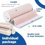 AZEN 2 Pack Elastic Compression Bandage Wraps
