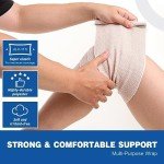 AZEN 2 Pack Elastic Compression Bandage Wraps