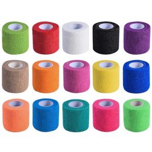 KISEER 15 Pack Self-Adhesive Cohesive Bandage Wraps