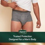 Depend Real Fit Incontinence Underwear for Men, 56 Count