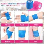 KISEER 15 Pack Self-Adhesive Cohesive Bandage Wraps