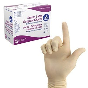 Dynarex Powder-Free Latex Surgical Gloves, Size 7