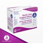 Dynarex Powder-Free Latex Surgical Gloves, Size 7