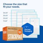 Disposable Absorbent Bed Pads - 100 Pack