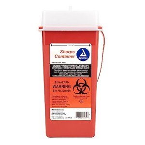 Dynarex Red Sharps Container for Safe Disposal