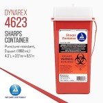 Dynarex Red Sharps Container for Safe Disposal