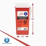 Dynarex Red Sharps Container for Safe Disposal
