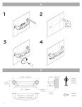2-in-1 Shampoo Shelf and Grab Bar - 19.5