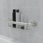 2-in-1 Shampoo Shelf and Grab Bar - 19.5