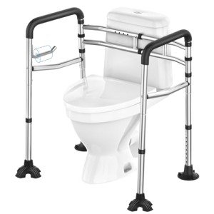 Stainless Steel Toilet Safety Rail with Handles