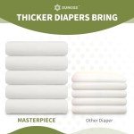 SUNKISS Unisex Disposable Adult Diapers, 10 Count