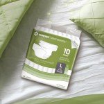 SUNKISS Unisex Disposable Adult Diapers, 10 Count