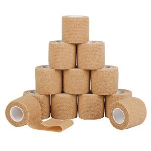 12 Pack Self-Adherent Cohesive Wrap Bandages 2" x 5 Yards