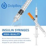 DolpBay Insulin Syringes 0.5cc 31G - 100 Pack