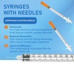 DolpBay Insulin Syringes 0.5cc 31G - 100 Pack
