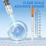 DolpBay Insulin Syringes 0.5cc 31G - 100 Pack