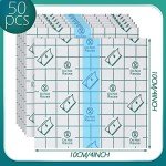 BBTO 50 Pack Waterproof Clear Adhesive Bandages