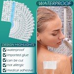 BBTO 50 Pack Waterproof Clear Adhesive Bandages