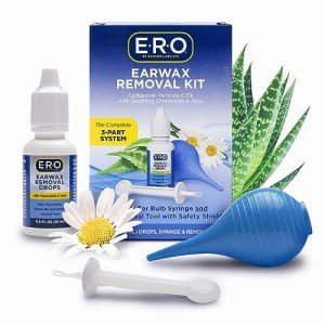 Earwax Removal Kit with Drops and Bulb Syringe