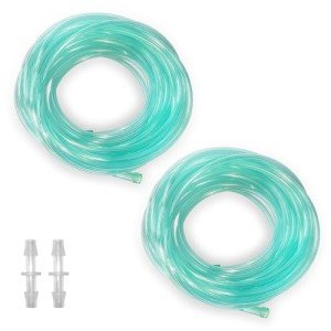 32.8 ft Oxygen Tubing - 2 Pack with Connector