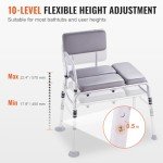 VEVOR Tub Transfer Bench with Non-Slip Seat