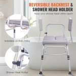 VEVOR Tub Transfer Bench with Non-Slip Seat